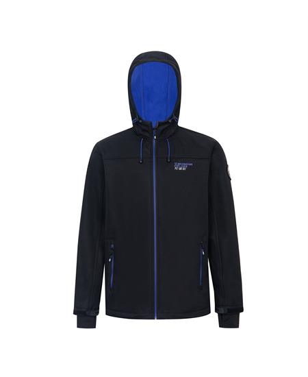 Softshell unisex svart melert 