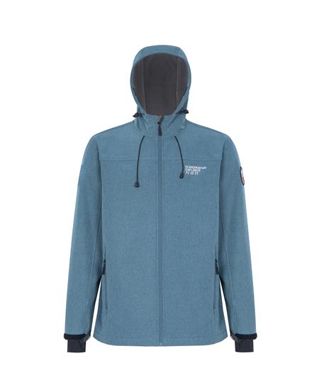 Softshell unisex petrol melert 