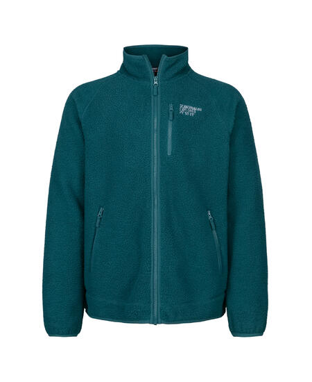 Sherpa fleecejakke unisex petrol 